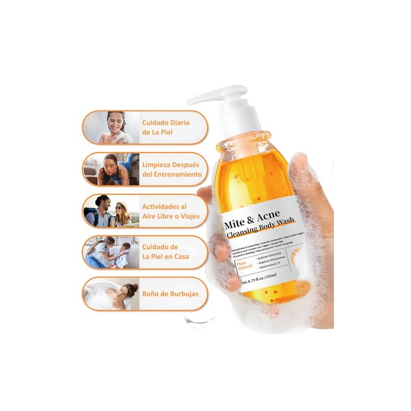 Gel Exfoliante Jabón Líquido Aminoácidos Multibeneficios 250ml Todo Tipo Piel