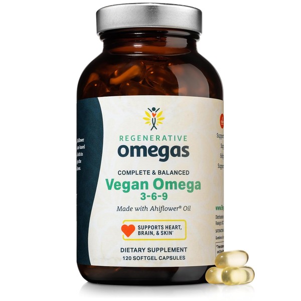 Regenerative Omegas Cpsulas Blandas De Aceite De Ahiflower Vegano Completo