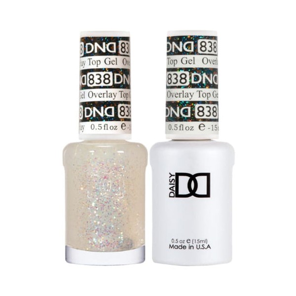 DND Duo Matching OVERLAY GLITTER TOP GELS - #838
