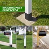 Aglehome Adjustable Post Protector, 304 Stainless Steel Mailbox Post Protector,