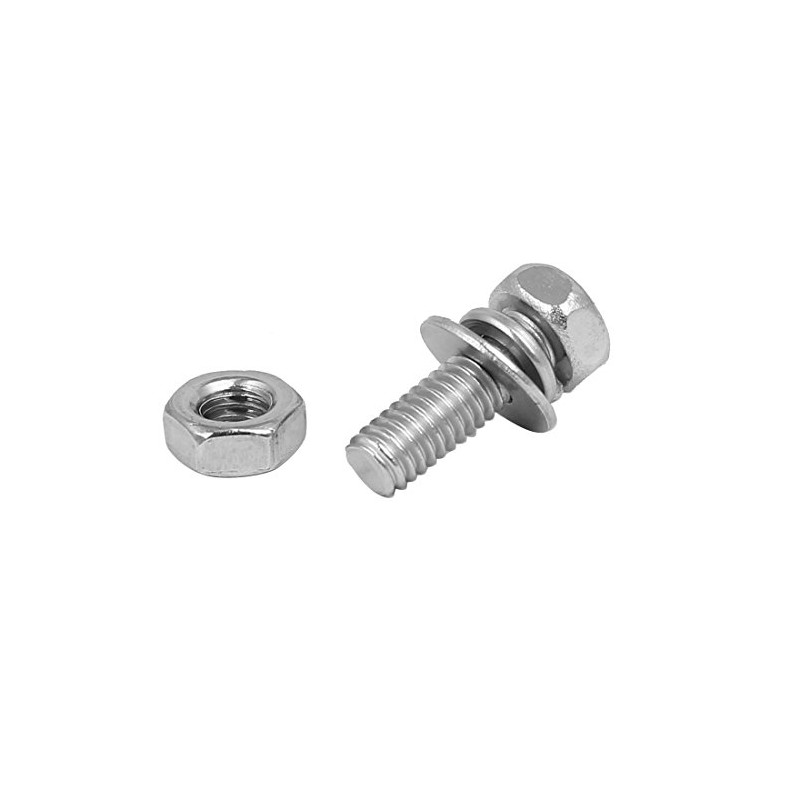 Sourcingmap M4 x 12mm 304 Stainless Steel Phillips Hex Head