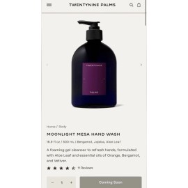 Twentynine Palms 29 Palms HAND WASH - Moonlight Mesa Handwash - $54 Retail