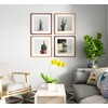 Gdfmsc Square 4x4 Picture Frame with Mat for 3x3, USA-Sourced