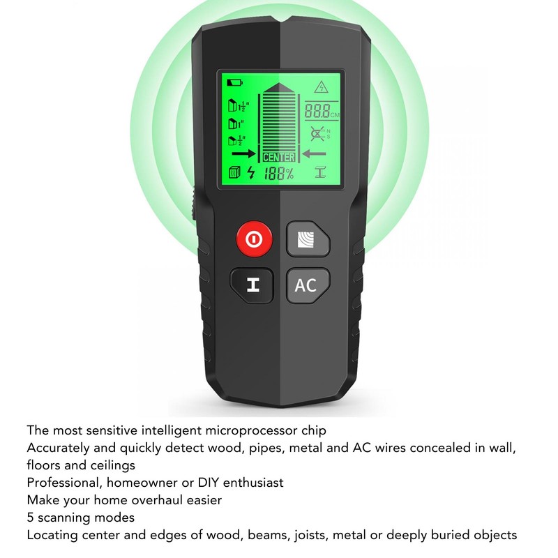 Stud Finder 5 in 1 Tool LCD Display Wall Scanner