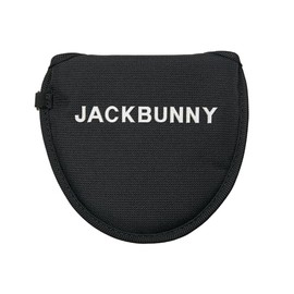 [Jack Bunny] Continuous Classic Putter Cover [Logo Fastener Series] (for mallet type) / Golf PT / 262-4984745 010_Black FR