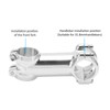 Meijun Silver Road Bike Stem Bicycle Stem for MTB 31.8x80mm