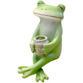 Daikai Copo 47086 Frog with Tea Potion Approx. 0.7 x 1.0 x 1.6 inches (1.7 x 2.5 x 4 cm)