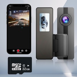 1.5 Inch HD Radar Induction Dash Cam, 2K Recording, Small Screen, Easy Installation,Built-in WiFi,Free 32GB TF Card