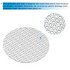 PATIKIL 2.4" Diameter 304 Stainless Steel Perforated Sheet, 4 Pcs