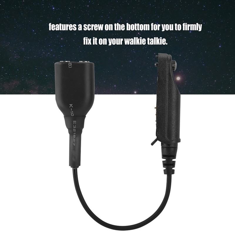 V-9R PLUS Walkie Talkie Audio Cable Adapter for K Interface