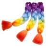Ombre 24 inch Jumbo Braid Hair Extensions Rainbow Jumbo Box