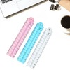 Clear Folding Ruler, Measuring Length 0-15cm Flexible Drafting Ruler, Centimeter