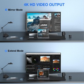 USB C Hub, TOTU USB C Docking Station 7 in 1 USB Hub Multiport Adapter with 4K HDMI, 100W PD, USB 3.0, 2 USB 2.0 and SD/TF Slot, Compatible with Type C Laptops