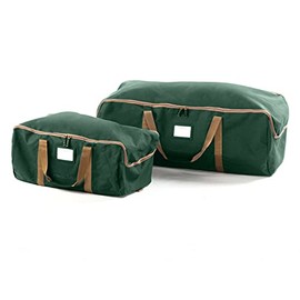 Covermates Keepsakes Garland Duffle Bag – Durable Polyester, Reinforced Handles, Fits up to 25 Foot Garland Depending on Thickness - Holiday Storage-Green