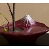 ナガエ(Nagae) 花器水盤 雫影さかさ富士 赤富士