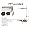 CKPSMS Thread Stand With 2 Spools FOR Industrial Sewing Machines