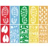 DPKOW Santa Claus Gnome Footprint Stencils Christmas Nativity Stencils Painting