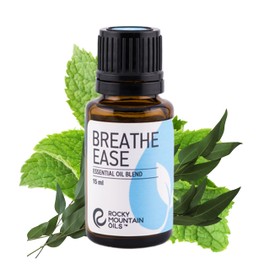 Rocky Mountain Oils Breathe Ease Essential Oil Blend - y Essential Oils for Diffuser, Topical, and Home - Calming and Relief Blend - 15ml