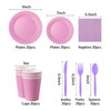 210 Pcs Disposable Paper Tableware Party Supplies - Includes 9"