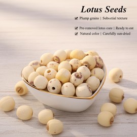 SODGHYTR Natural Dried Lotus Seeds for Eating,10.58Oz/300g