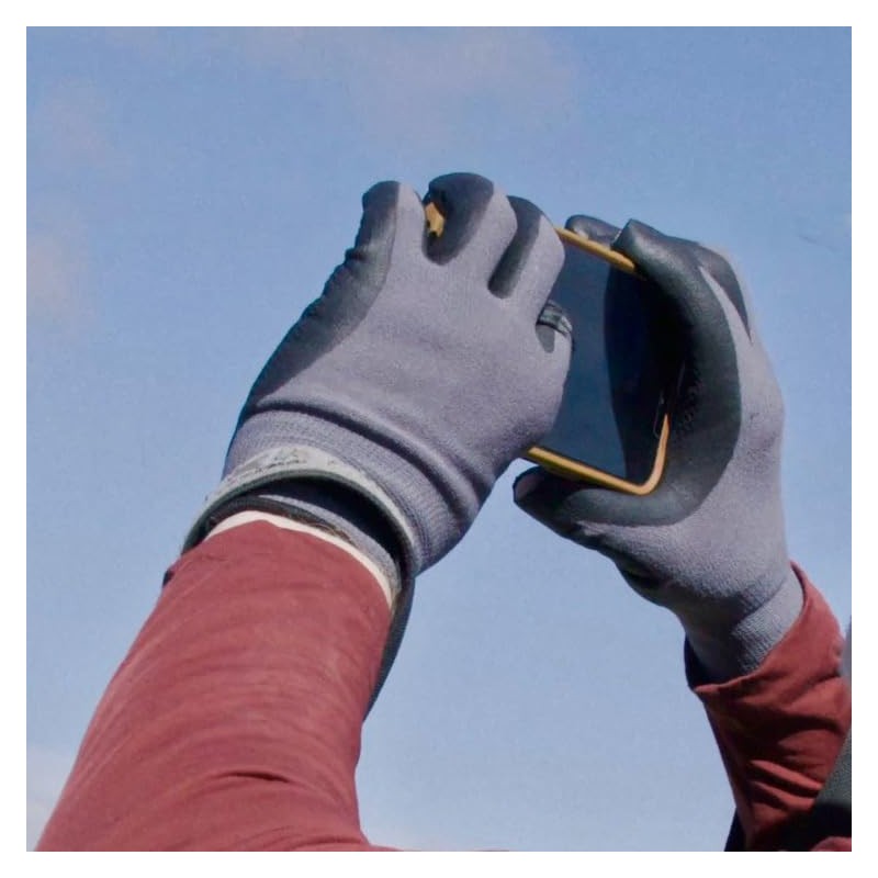 Trutaj Rubber Outdoor & Sports Gloves - True Touchscreen, Open