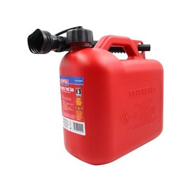 Faithfull 5 Litre Plastic Fuel Can - Red. Complies with: UN/16/1558/23
