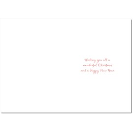 doodlecards To All Of You Christmas Card Santa Chimney Medium Size Christmas Card for To All Of You with Plain Envelope