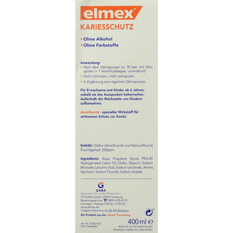 elmex KARIESSSCHUTZ Tooth Rinse 400 ml
