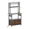 Uniheim Bakers Rack with Storage & Power Outlet for Kitchen,
