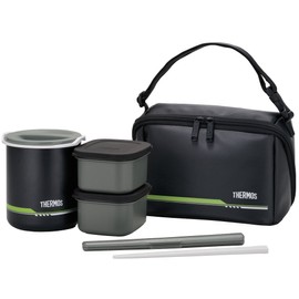 Thermos Heat Insulating Lunchbox ~0.18L Matte Black DBQ-502 MTBK