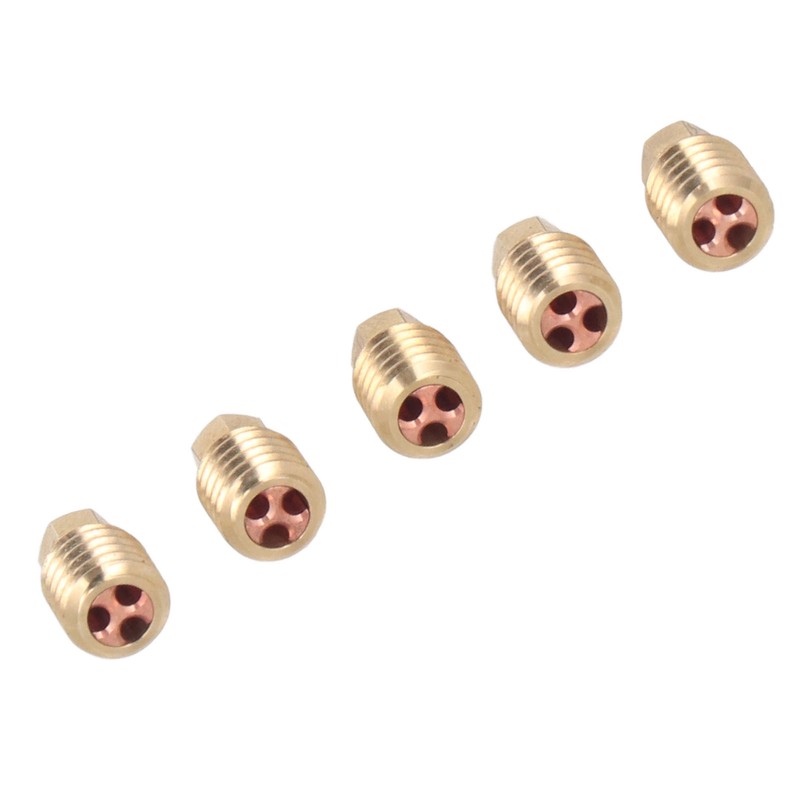 5Pcs 3D Printer Brass Nozzles Tight Connection Heat Resistant 500℃
