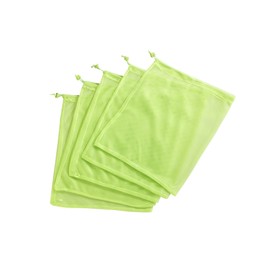 Maximex Reusable Bags, Set of 5 Reusable Fruit and Vegetable Bags, Food Safe Shopping Nets Made of 100% Polyester, 30 x 35 cm