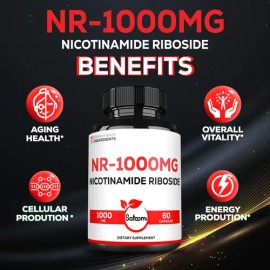 Satoomi Nad Nr 1000 Mg Suplemento - 60 Cápsulas Para 30 Días                                                                                          
