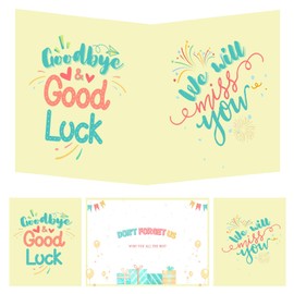 Large We Will Miss You Card for Coworker, Farewell Party Decorations Greeting Card, 12.6 x 19.7inch Going Away Goodbye Card Jumbo Retirement Card Farewell Gifts for Women Boss Retired Job Promotion