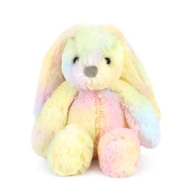 MON AMI Mini Rainbow Bunny Plushie – 8" Stuffed Animal Plush Toy for Kids, Soft and Cuddly Bunny Plush Toy, Cute Easter or Birthday Gift, Huggable Toy, Adorable Stuffed Toy for Kids