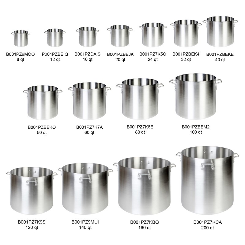 Thunder Group 80 Quart Aluminum Stock Pot