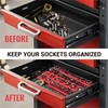AIUITIO 6-Piece Magnetic Socket Organizer Set, Magnetic Socket Holder Includes