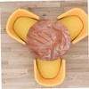 Ciieeo Buffet Tablecloth with Elastic Edges Wood Grain Design Table