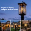 c cattleya Modern Outdoor Post Light with Pier Mount Base,