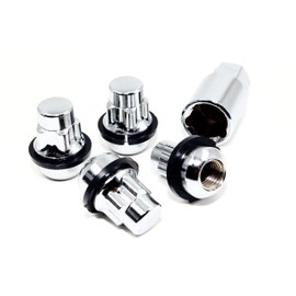 Set of 4 Veritek 12x1.5 Chrome Radius Ball Seat OEM Factory Style Removable Washer Socket Wheel Locks for Honda Acura