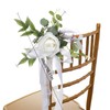 MEUMITY Wedding Aisle Decorations Pew Flowers,6 Pcs Artificial Rose Flower