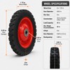 Shepherd Hardware 8" Semi-Pneumatic Replacement Wheel – Diamond Tread Rubber