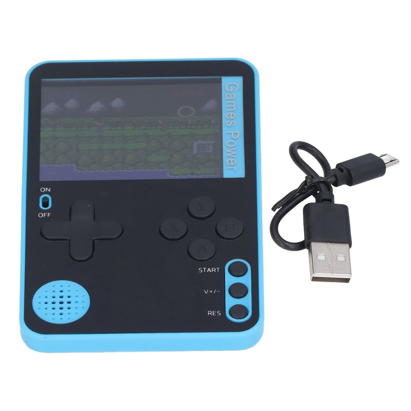 Blue Handheld Game Console Retro Portable Game Player Video Games