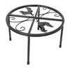 Chicken Feeder Metal Stand Indoor Outdoor Iron Flower Pot Holder