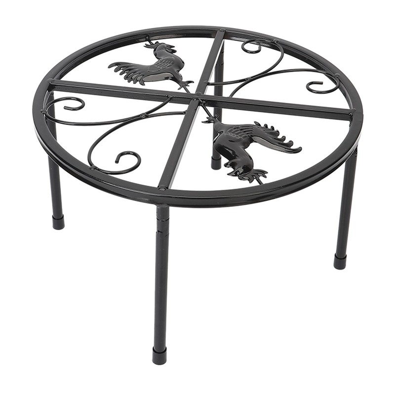 Chicken Feeder Metal Stand Indoor Outdoor Iron Flower Pot Holder
