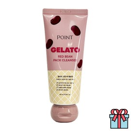 Point Gelato Red Bean Pack Cleanser 100ml Swelling Relief 1-Minute Pack + Free Gift (Random), 3 Packs, 1 Pack / 포인트 젤라또 단팥 팩 클렌저 100ml 붓기완화 1분팩 + 사은품(랜덤), 3개, 1개입