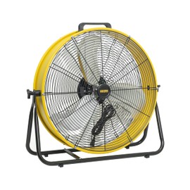 HiCFM 8300 CFM 24" High Velocity Industrial Drum Fan, 3-Speed Heavy Duty Metal Shop Fan Air Circulation for Warehouse, Garage, Factory, Workshops and Basement - UL Listed
