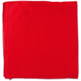 fashionchimp Basic Cotton Scarf in Plain Colours, Unisex Neckerchief Made of 100% Cotton, Square, Men and Women, Plain red