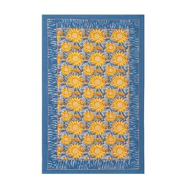 Couleur Nature Dish Towels, Sunflower, Yellow Blue, 20x30 Inches, Set of 3