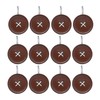 Park Designs Red Button Shower Curtain Hooks | Decorative Country